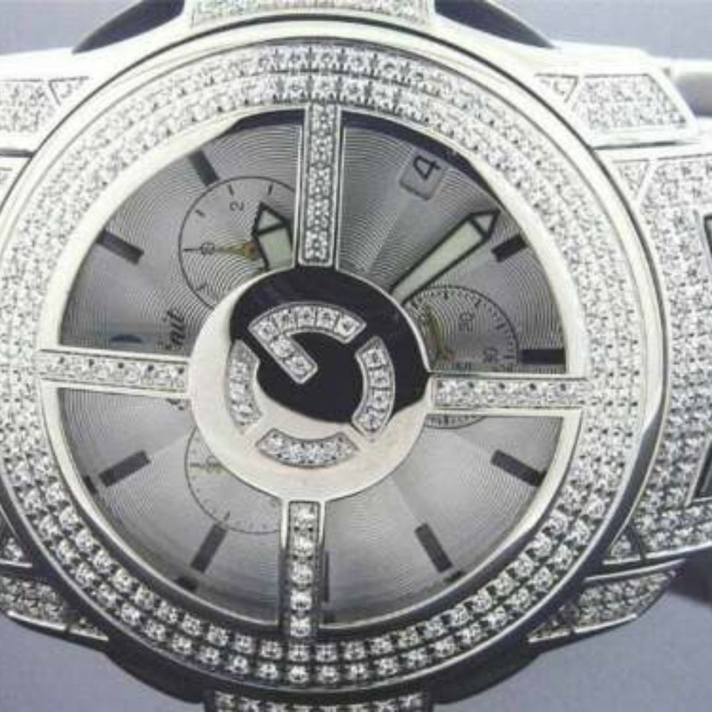 New 50 CENT G-Unit Watch GS26B - 44mm 3.00CT Diamond white Face
